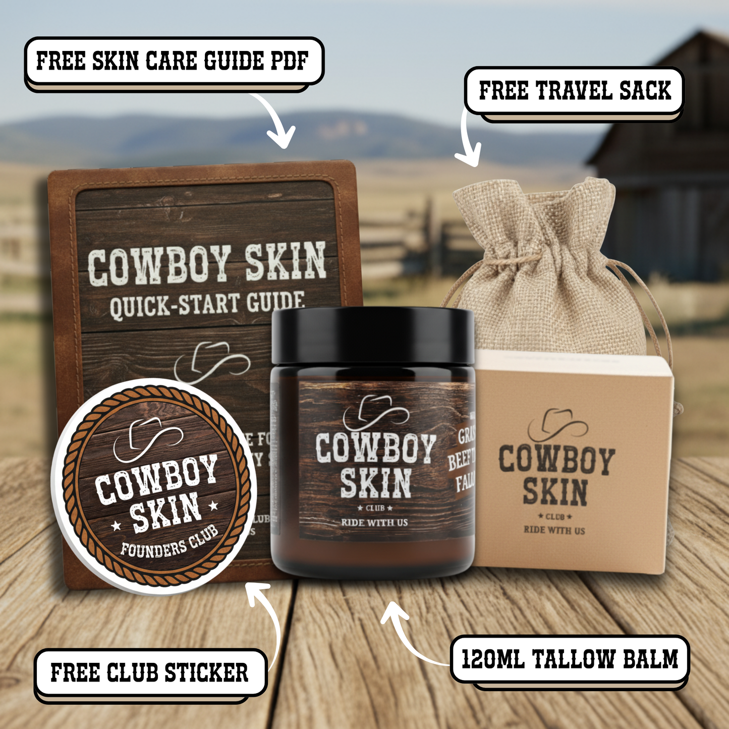 Grass-Fed Tallow Face Balm (Forest Pine 🌲)