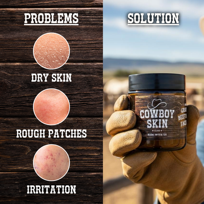 Grass-Fed Tallow Face Balm (Leather & Wood 🪵)