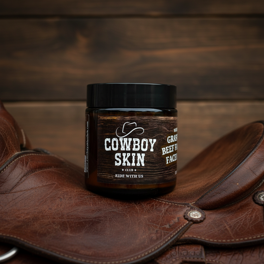 Grass-Fed Tallow Face Balm (Leather & Wood 🪵)